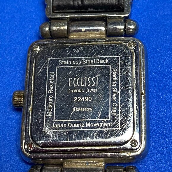 Ecclissi Sterling Silver Watch W \Bown Band - Picture 2 of 6